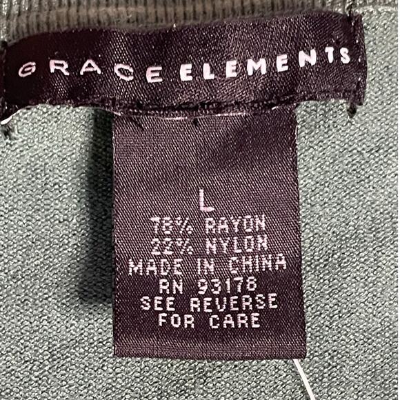 Grace Elements Sage Green Cardigan Sweater size Large - Picture 4 of 5